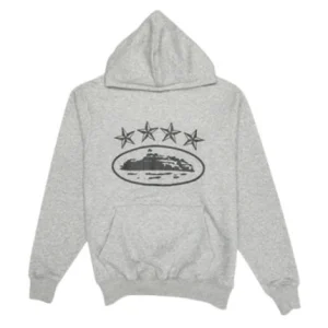 Corteiz 4starz Alcatraz Gris Pull